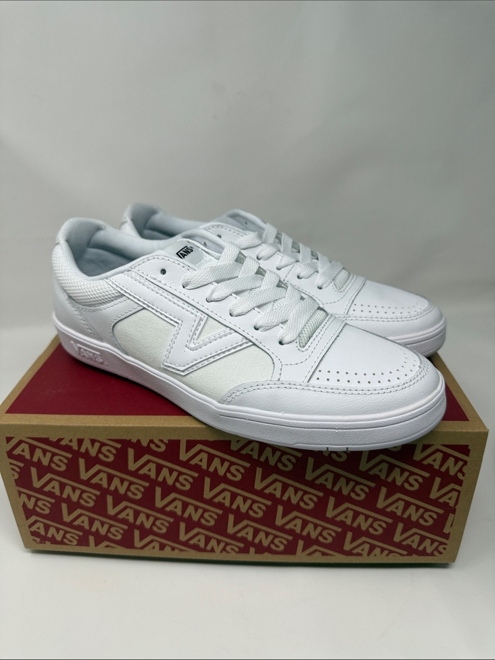 Vans Men's All-White Low Top Sneakers